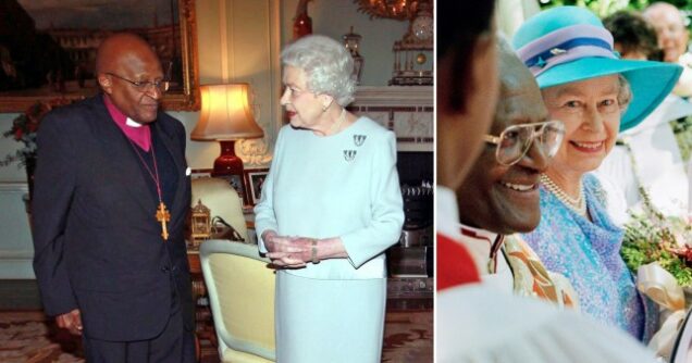 Queen Elizabeth and Desmond Tutu